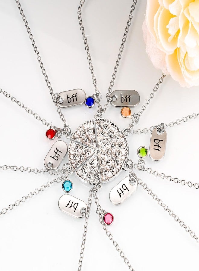 Gredstar BFF Pizza Necklace Set - 6 Matching Friendship Necklaces for Sisters - Image 5
